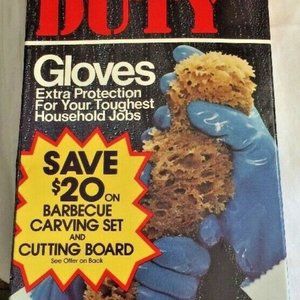 Playtex Heavy Duty Gloves Large Vintage Cotton